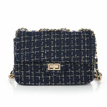 Blue clutch without chain
