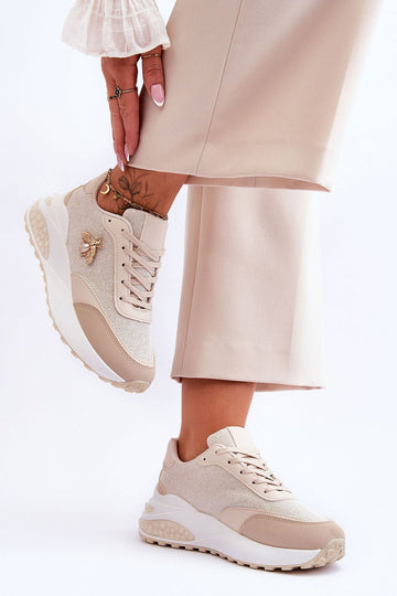 Roze/beige sneakers
